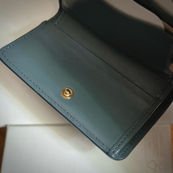 Chloé Aby Small Square Padlock Wallet in Mirage Blue - Picture 6 of 10